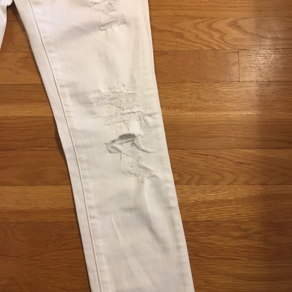 NWT AG Andriano Goldschmied Distressed White Jeans - Picture 3 of 9